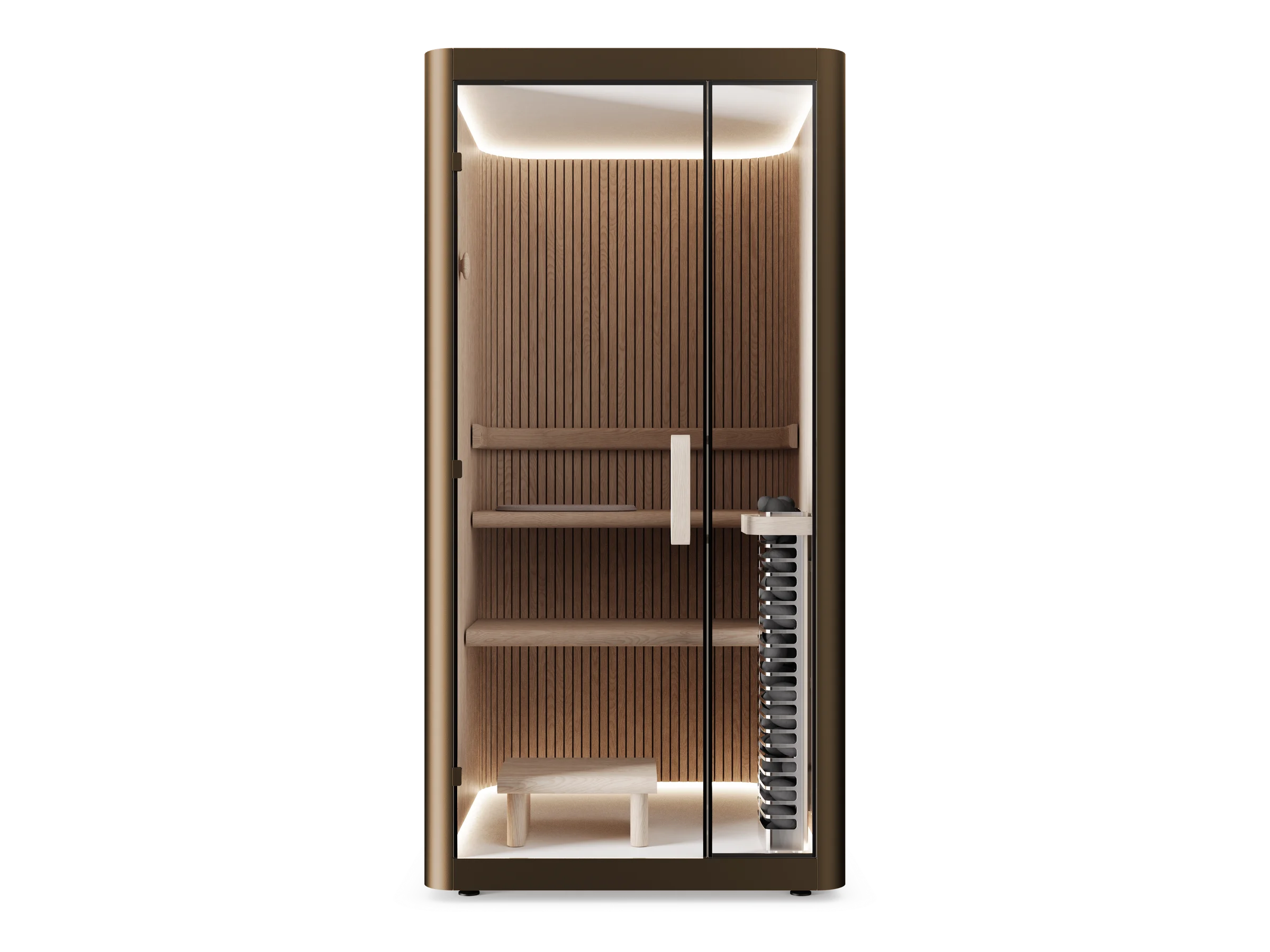 Haven Sauna exterior in Bronze